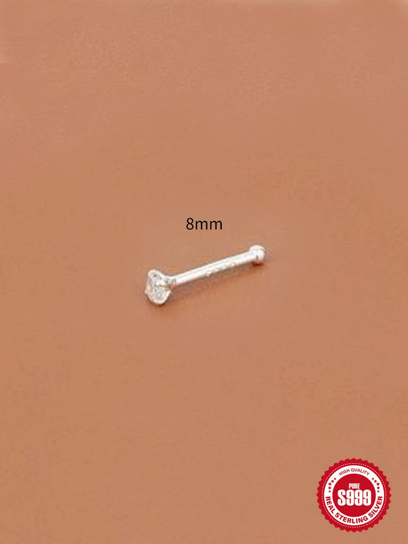 S999 Sterling Silver Geometric Minimalist Unisex Earrings With Electroplating Treatment