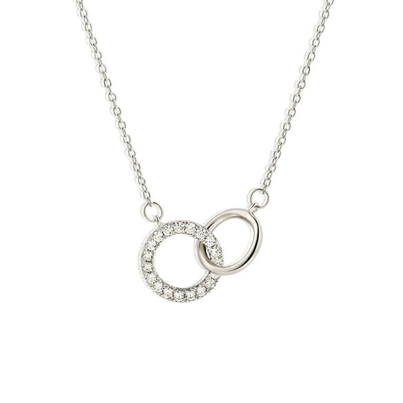 S925 Sterling Silver Geometric Ochain Women's Necklace With Electroplating