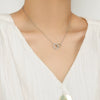 S925 Sterling Silver Geometric Ochain Women's Necklace With Electroplating