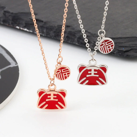 S925 Sterling Silver Geometric Pendant Necklace For Women With Enamel Inlay Electroplated Cross Chain Collarbone Jewelry