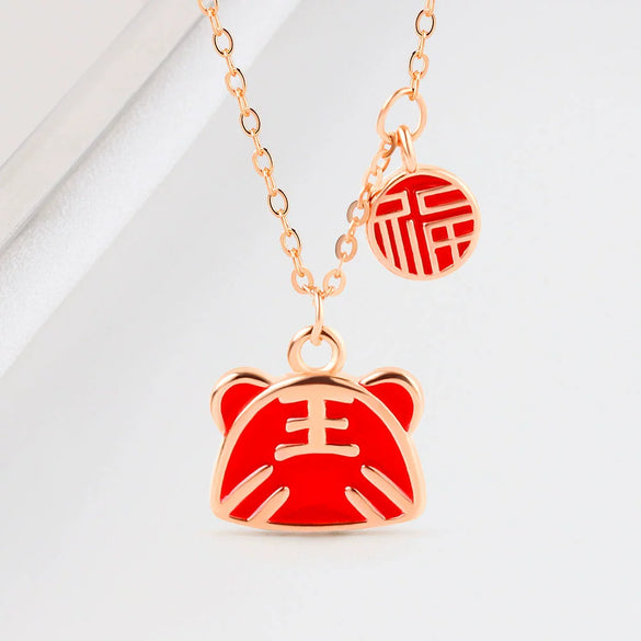 S925 Sterling Silver Geometric Pendant Necklace For Women With Enamel Inlay Electroplated Cross Chain Collarbone Jewelry