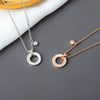 S925 Sterling Silver Geometric Pendant Necklace With Cross Chain Electroplated Clavicle Chain For Women Silver Inlaid Mixed Gem Jewelry Gift