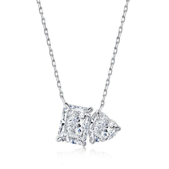 S925 Sterling Silver Geometric Perfum Bottle Pendant Light Luxury Clavicle Chain Necklace For Women Electroplated