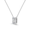 S925 Sterling Silver Geometric Perfum Bottle Pendant Light Luxury Clavicle Chain Necklace For Women Electroplated