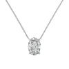 S925 Sterling Silver Geometric Perfum Bottle Pendant Light Luxury Clavicle Chain Necklace For Women Electroplated