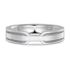 S925 Sterling Silver Geometric Plain Couple Ring Electroplated
