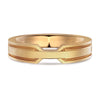 S925 Sterling Silver Geometric Plain Couple Ring Electroplated