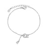 S925 Sterling Silver Geometric Rabbit Bracelet For Women Cute Niche Design Electroplated Jewelry Gift