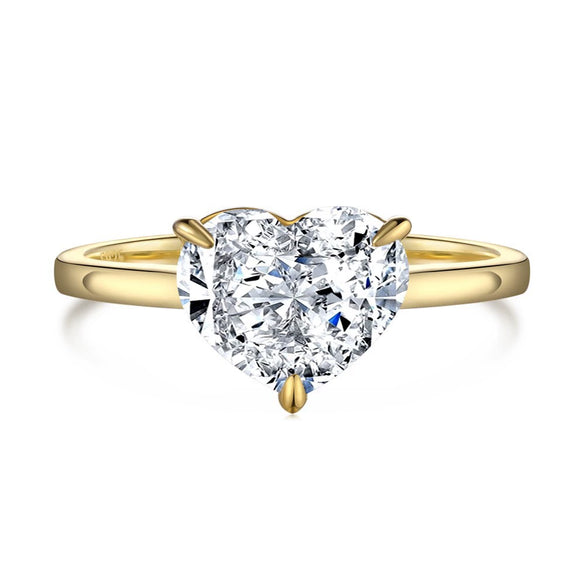 S925 Sterling Silver Geometric Ring Handmade Inlaid With Sugar Zircon Electroplated Light Luxury Style