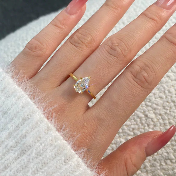 S925 Sterling Silver Geometric Ring Handmade Inlaid With Sugar Zircon Electroplated Light Luxury Style