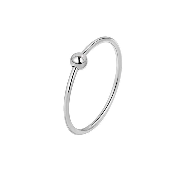 S925 Sterling Silver Geometric Rotating Anxiety Ring For Women