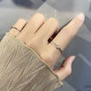 S925 Sterling Silver Geometric Rotating Anxiety Ring For Women