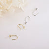 S925 Sterling Silver Geometric Round Bead Earrings Electroplated Minimalist Jewelry For Women