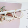 S925 Sterling Silver Geometric Round Freshwater Pearl Earrings For Women Statement Circle Design