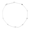 S925 Sterling Silver Geometric Round Pendant Necklace With Snake Chain Electroplated Light Luxury Style For Couples