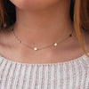 S925 Sterling Silver Geometric Round Pendant Necklace With Snake Chain Electroplated Light Luxury Style For Couples