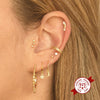 S925 Sterling Silver Geometric Screw Earrings Creative Cold Style Versatile Personality Jewelry For Women