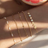 S925 Sterling Silver Geometric Simple Electroplated Bracelet For Women