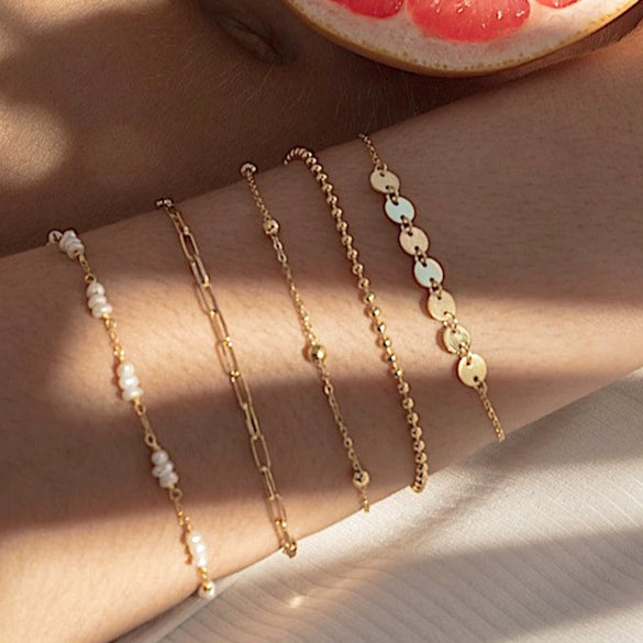 S925 Sterling Silver Geometric Simple Electroplated Bracelet For Women