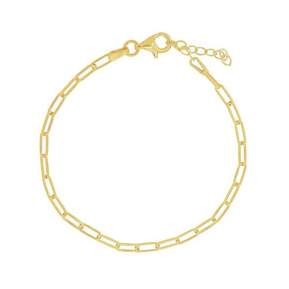 S925 Sterling Silver Geometric Simple Electroplated Bracelet For Women