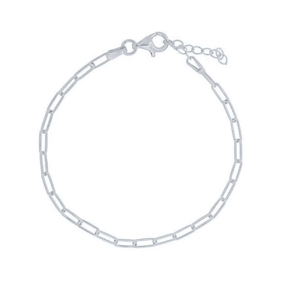 S925 Sterling Silver Geometric Simple Electroplated Bracelet For Women