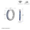 S925 Sterling Silver Geometric Simple Style Inlaid Zircon Women's Earrings