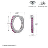 S925 Sterling Silver Geometric Simple Style Inlaid Zircon Women's Earrings