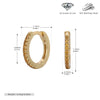 S925 Sterling Silver Geometric Simple Style Inlaid Zircon Women's Earrings