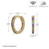 S925 Sterling Silver Geometric Simple Style Inlaid Zircon Women's Earrings