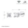 S925 Sterling Silver Geometric Simple Style Piercing Earrings For Women