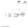 S925 Sterling Silver Geometric Simple Style Piercing Earrings For Women