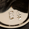 S925 Sterling Silver Geometric Square Wide Face Electroplated Ear Buckle Earrings For Women