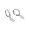 S925 Sterling Silver Geometric Star And Pepper Zircon Earrings For Women Electroplated Cute Simple Fashion Jewelry