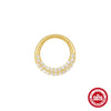 S925 Sterling Silver Geometric Star Diamond Ear Ring Ear Buckle Nose Ring Dual Purpose For Women With Electroplating