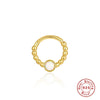 S925 Sterling Silver Geometric Star Diamond Ear Ring Ear Buckle Nose Ring Dual Purpose For Women With Electroplating