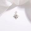 S925 Sterling Silver Geometric Star Zirconia Jewelry Charm Pendant Bracelet Clavicle Chain Necklace Earrings Handmade