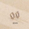 S925 Sterling Silver Geometric Stone Earrings Electroplated Design