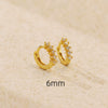 S925 Sterling Silver Geometric Stone Earrings Electroplated Design