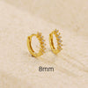S925 Sterling Silver Geometric Stone Earrings Electroplated Design