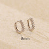 S925 Sterling Silver Geometric Stone Earrings Electroplated Design