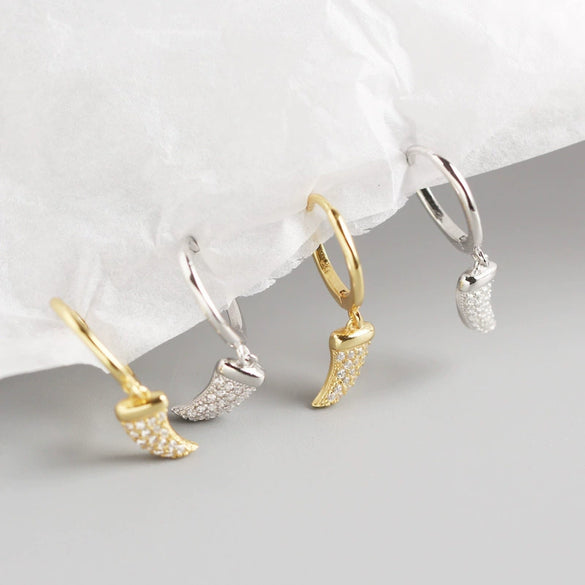S925 Sterling Silver Geometric Stud Earring With Electroplating Treatment