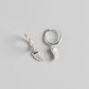 S925 Sterling Silver Geometric Stud Earring With Electroplating Treatment
