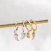 S925 Sterling Silver Geometric Stud Earring With Electroplating Treatment