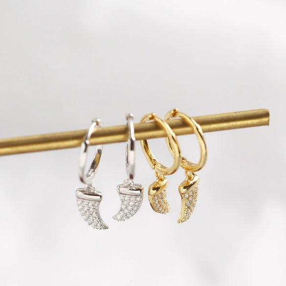S925 Sterling Silver Geometric Stud Earring With Electroplating Treatment