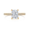 S925 Sterling Silver Geometric Style Rectangular Ring For Women With 8A Ice Flower Zirconium And Artificial High Carbon Diamond Electroplated