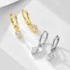 S925 Sterling Silver Geometric Style Women's Earrings
