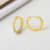 S925 Sterling Silver Geometric Twist Wrap Earrings With Diamond Inlay Modern Minimalist Ear Buckle Style