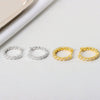 S925 Sterling Silver Geometric Twist Wrap Earrings With Diamond Inlay Modern Minimalist Ear Buckle Style
