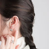 S925 Sterling Silver Geometric U Shaped Earrings For Women Minimalist Cold Style Silver Earrings