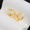 S925 Sterling Silver Geometric U Shaped Earrings For Women Minimalist Cold Style Silver Earrings